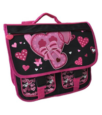 Cartable fille coeurs