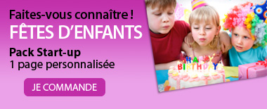 Faites connaître vos animations pour les anniversaire d'enfants