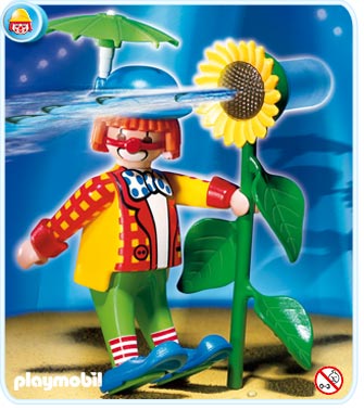 Clown avec tournesol