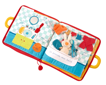 Livre en tissu petit lapin