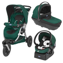 Poussette Trio Activ3 vert